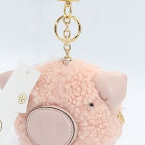 tory burch pig keychain